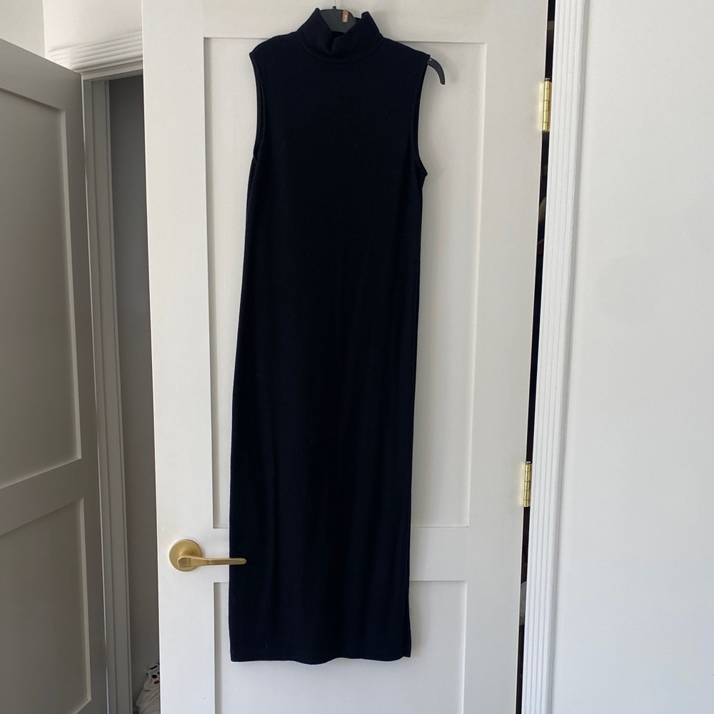 Vince sleeveless turtleneck dress